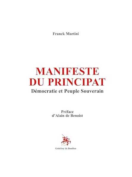 Manifeste du principat: Démocratie et Peuple Souverain Manifeste du principat: Démocratie et Peuple Souverain